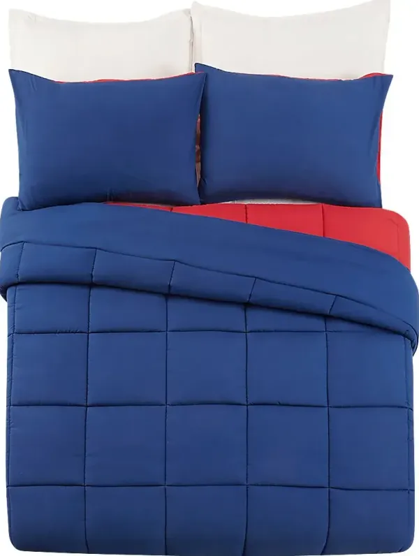 Kids Vroomy Blue Full/Queen Comforter Set