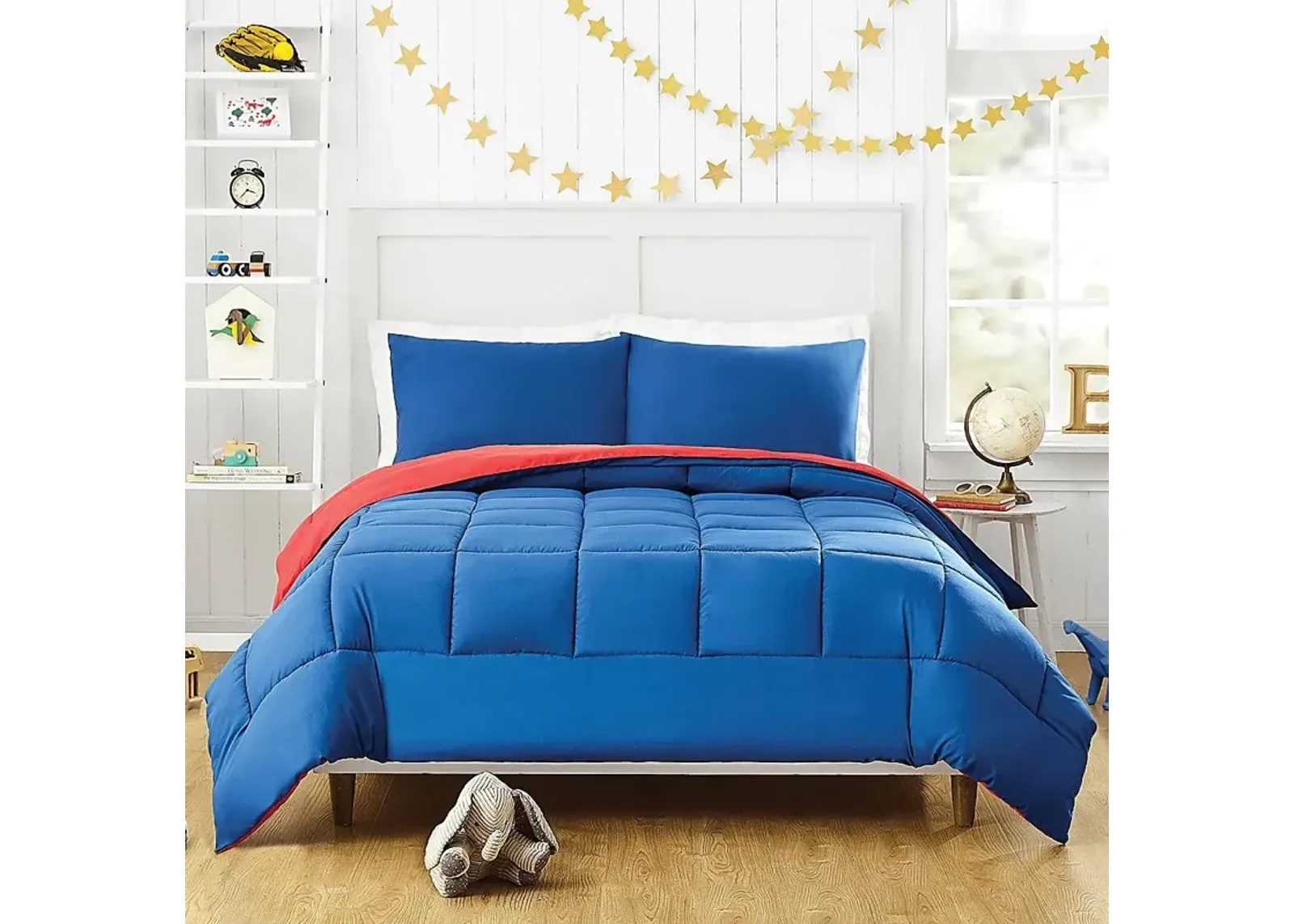 Kids Vroomy Blue 3 Pc Full/Queen Comforter Set