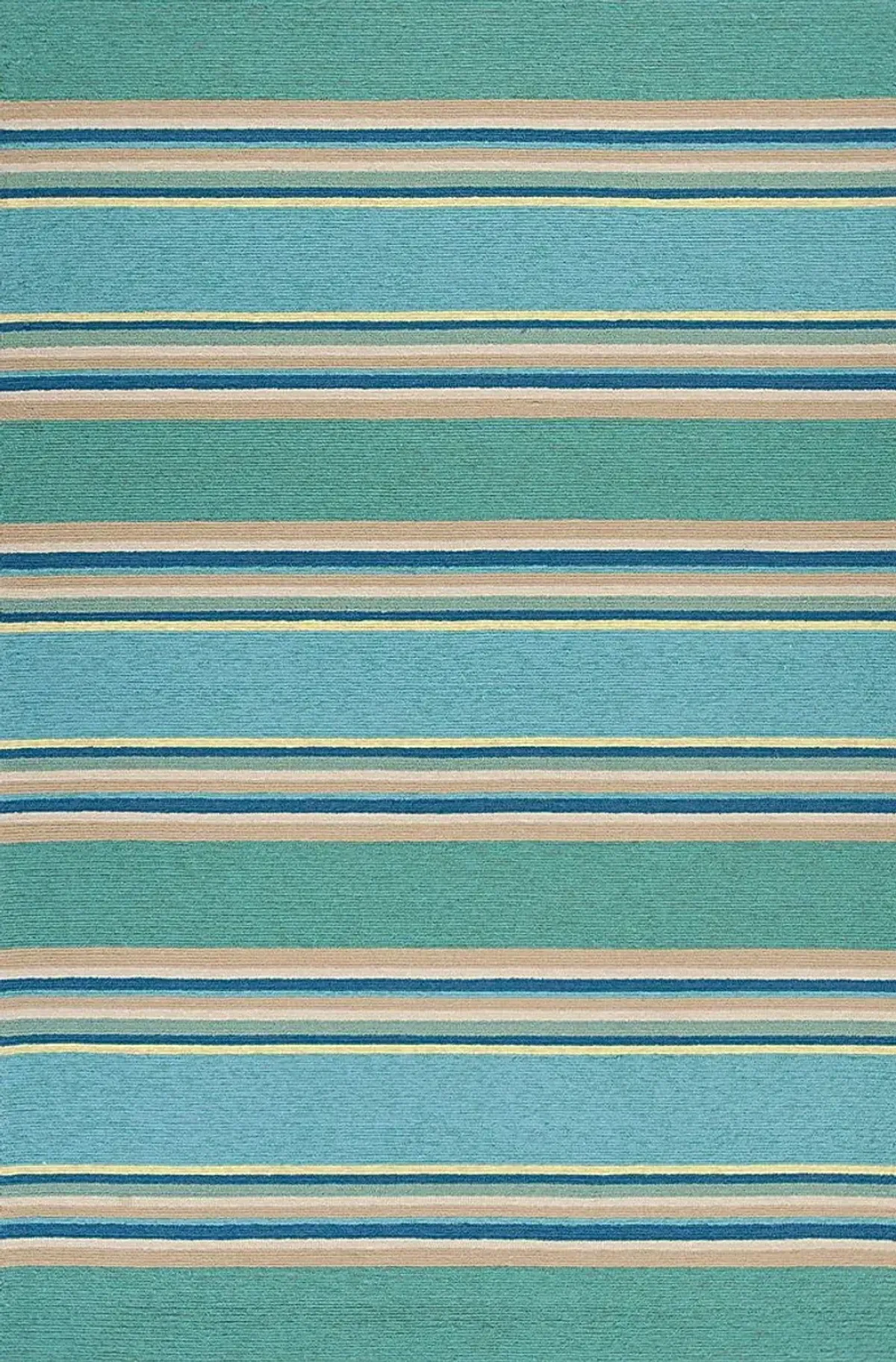 Kids Azzure Stripes Teal 3'3"" x 5'3"" Rug