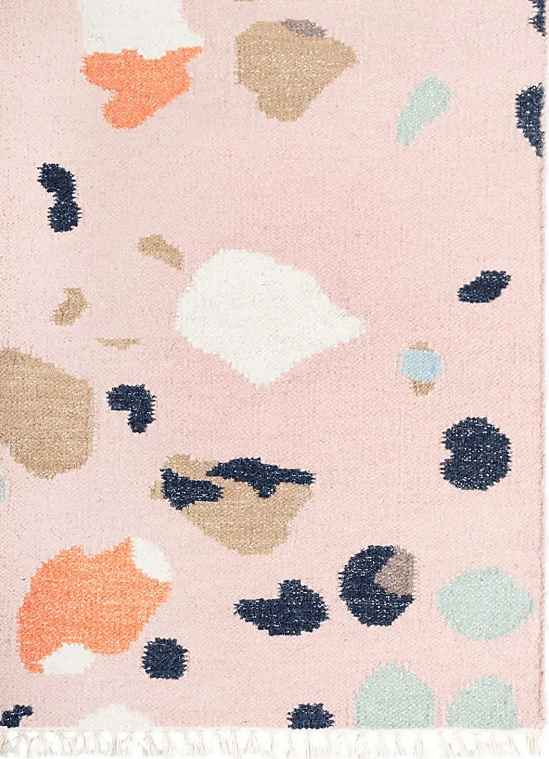 Kids Pebble Patch Pink 3'6 x 5'6 Rug