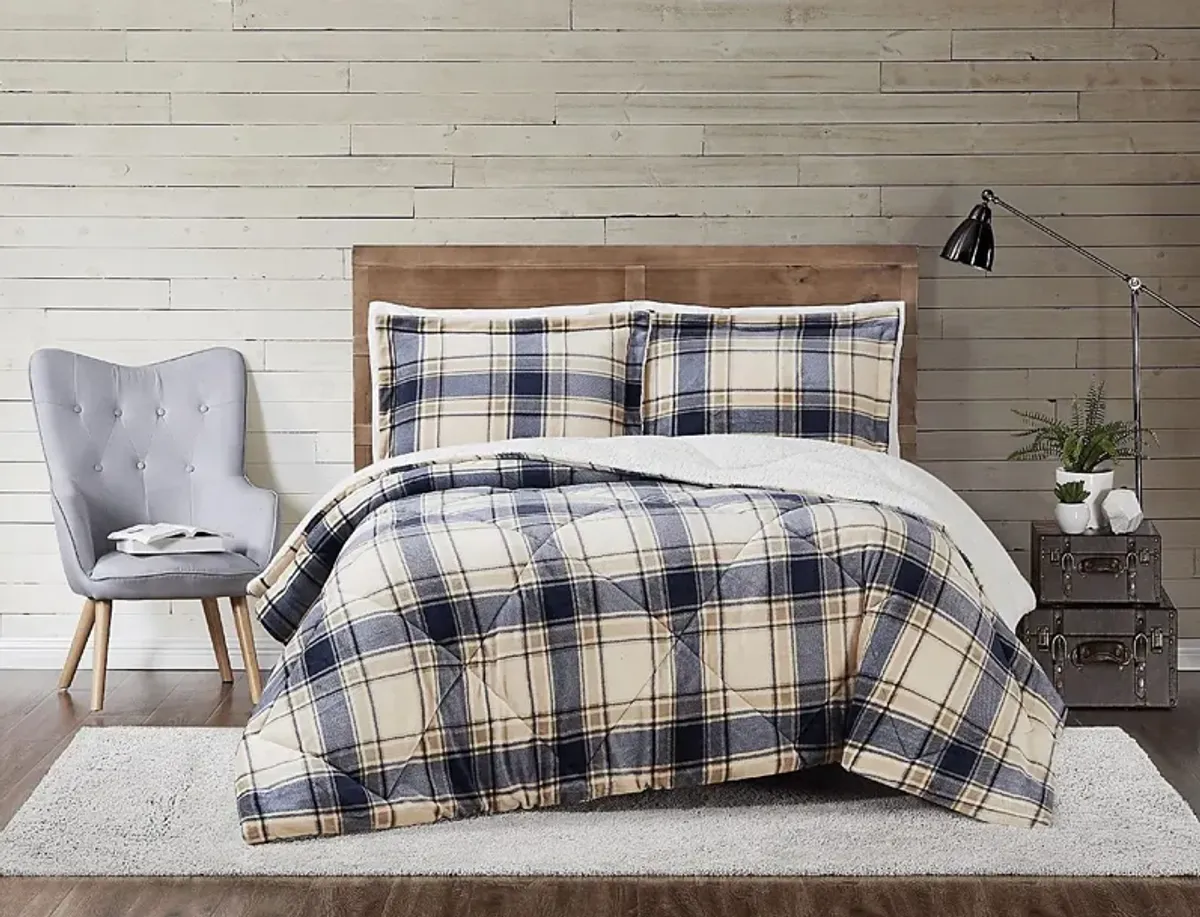 Kids New Forest Blue Full/Queen Comforter Set