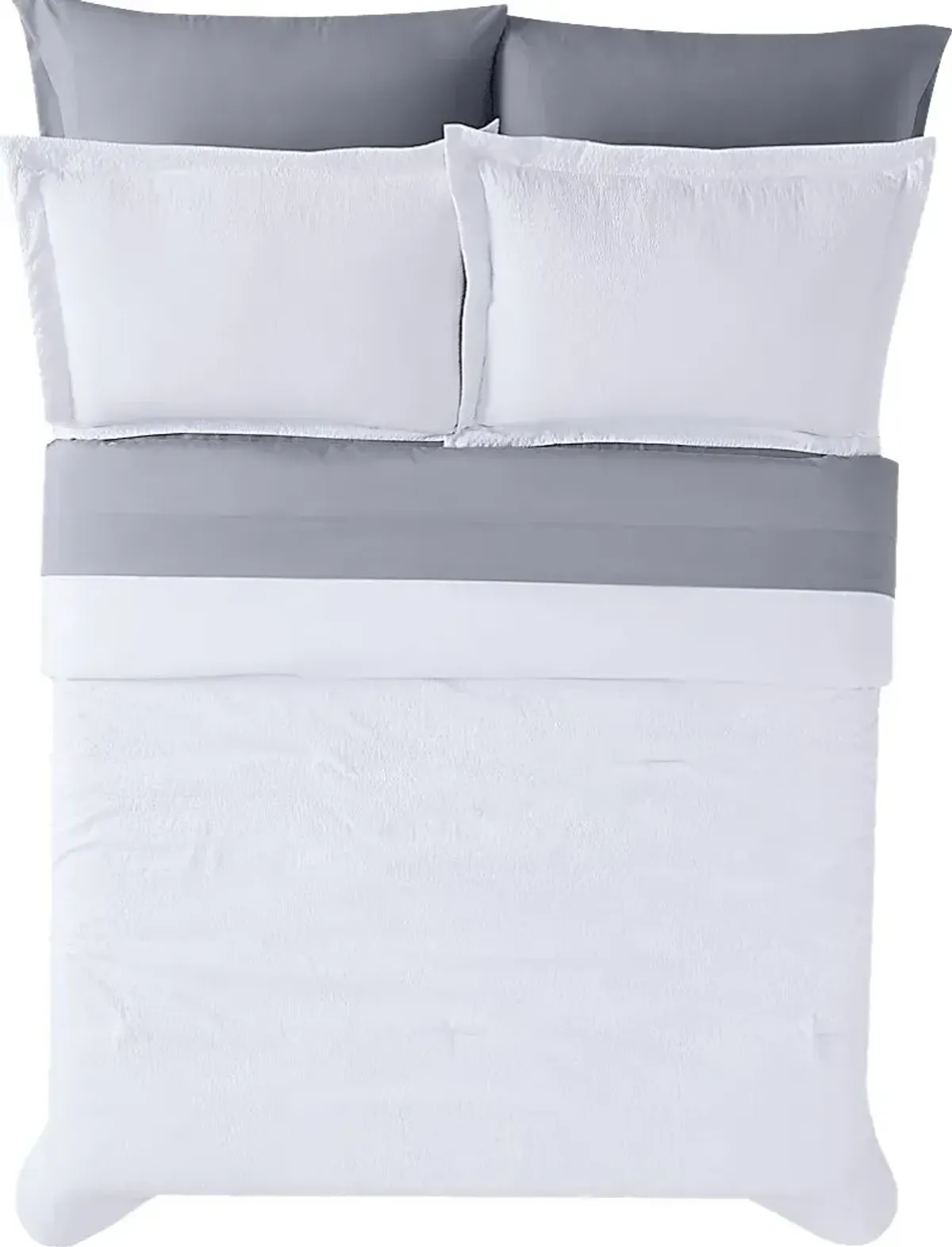 Kids Pasty Fields White 7 Pc Full Comforter Set