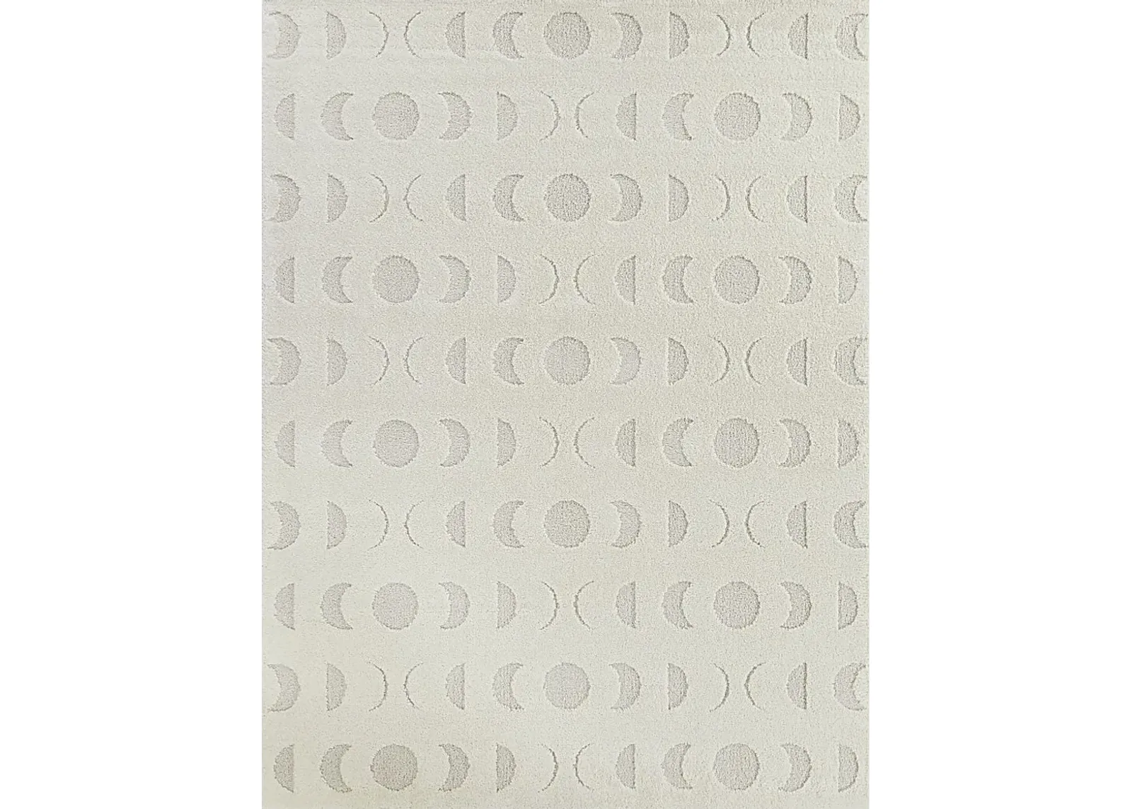 Kids Many Moons Cream 5'3 x 7' Rug