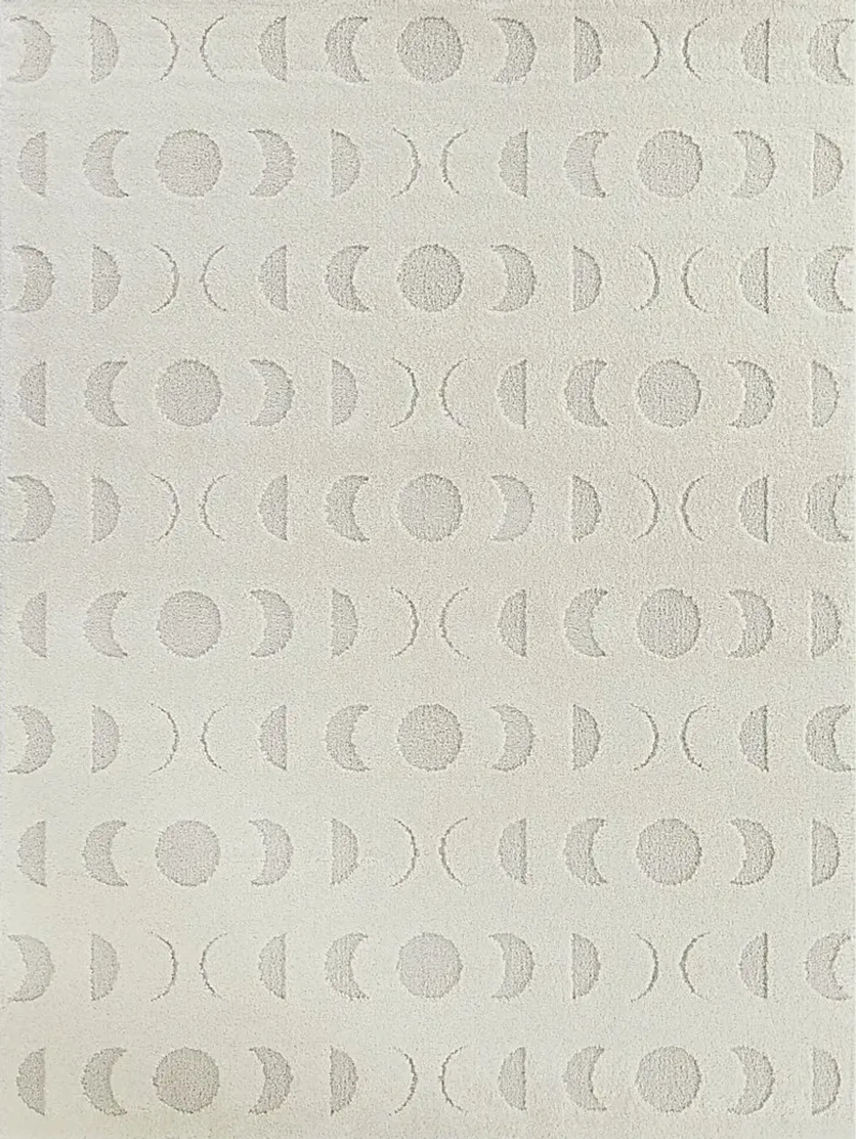 Kids Many Moons Cream 5'3 x 7' Rug