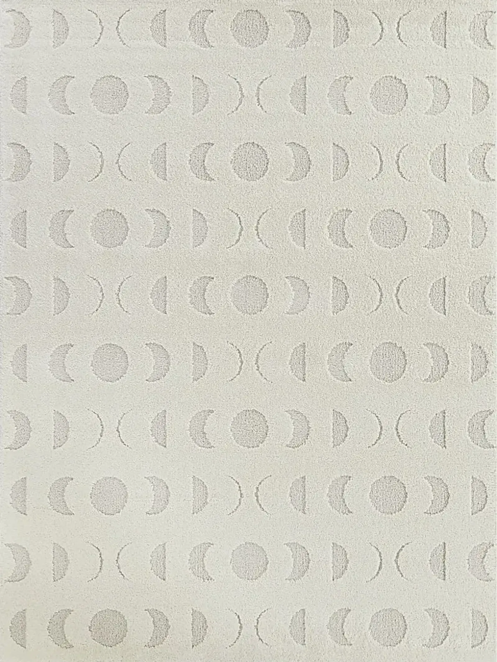 Kids Many Moons Cream 5'3 x 7' Rug