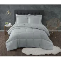 Kids Calming Colors Gray 3 Pc Full/Queen Comforter Set