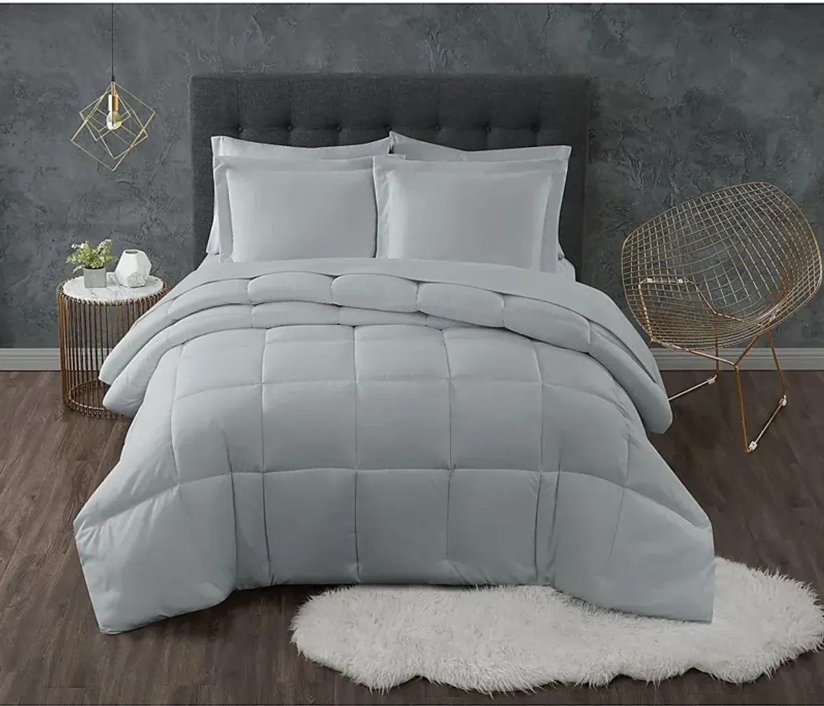 Kids Calming Colors Gray 3 Pc Full/Queen Comforter Set