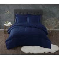 Kids Calming Colors Navy 3 Pc Full/Queen Comforter Set