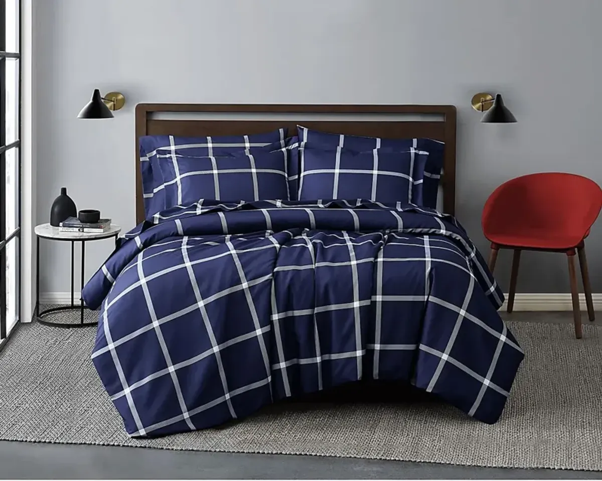 Kids Urban Covers Navy 3 Pc Full/Queen Comforter Set