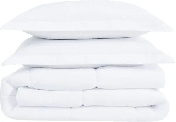 Kids Candy Colors White Full/Queen Comforter Set