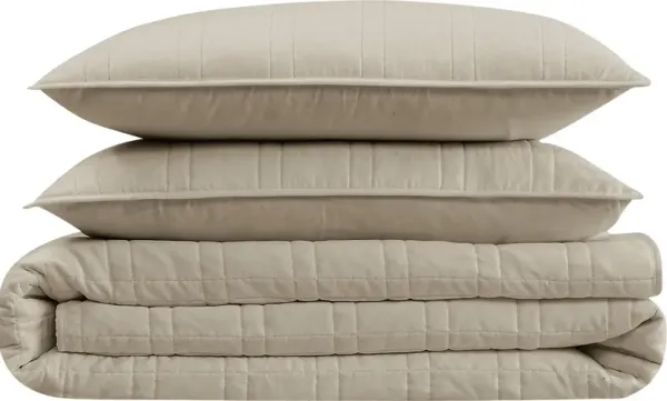 Kids Candy Colors Khaki Full/Queen Quilt Set