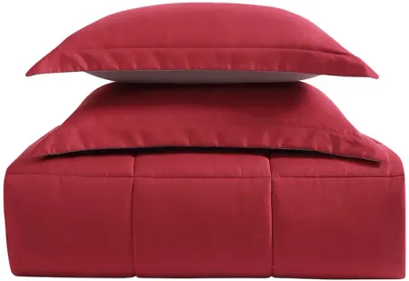 Kids Boyette Gray/Red 3 Pc Full/Queen Comforter Set