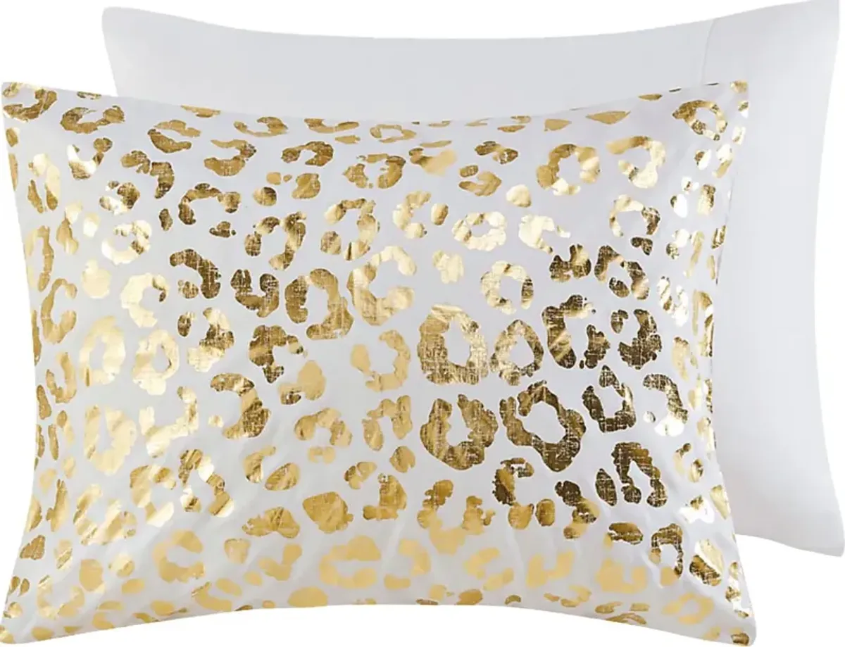 Kids Leopard Chic Ivory 5 Pc Full/Queen Comforter Set