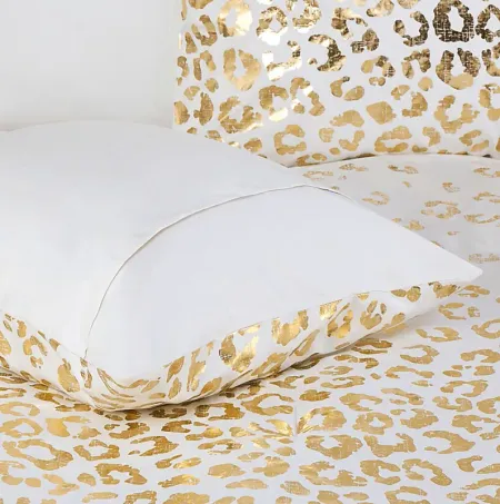 Kids Leopard Chic Ivory 5 Pc Full/Queen Comforter Set