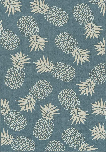 Kids Pina Party Blue 5' x 7'5 Rug