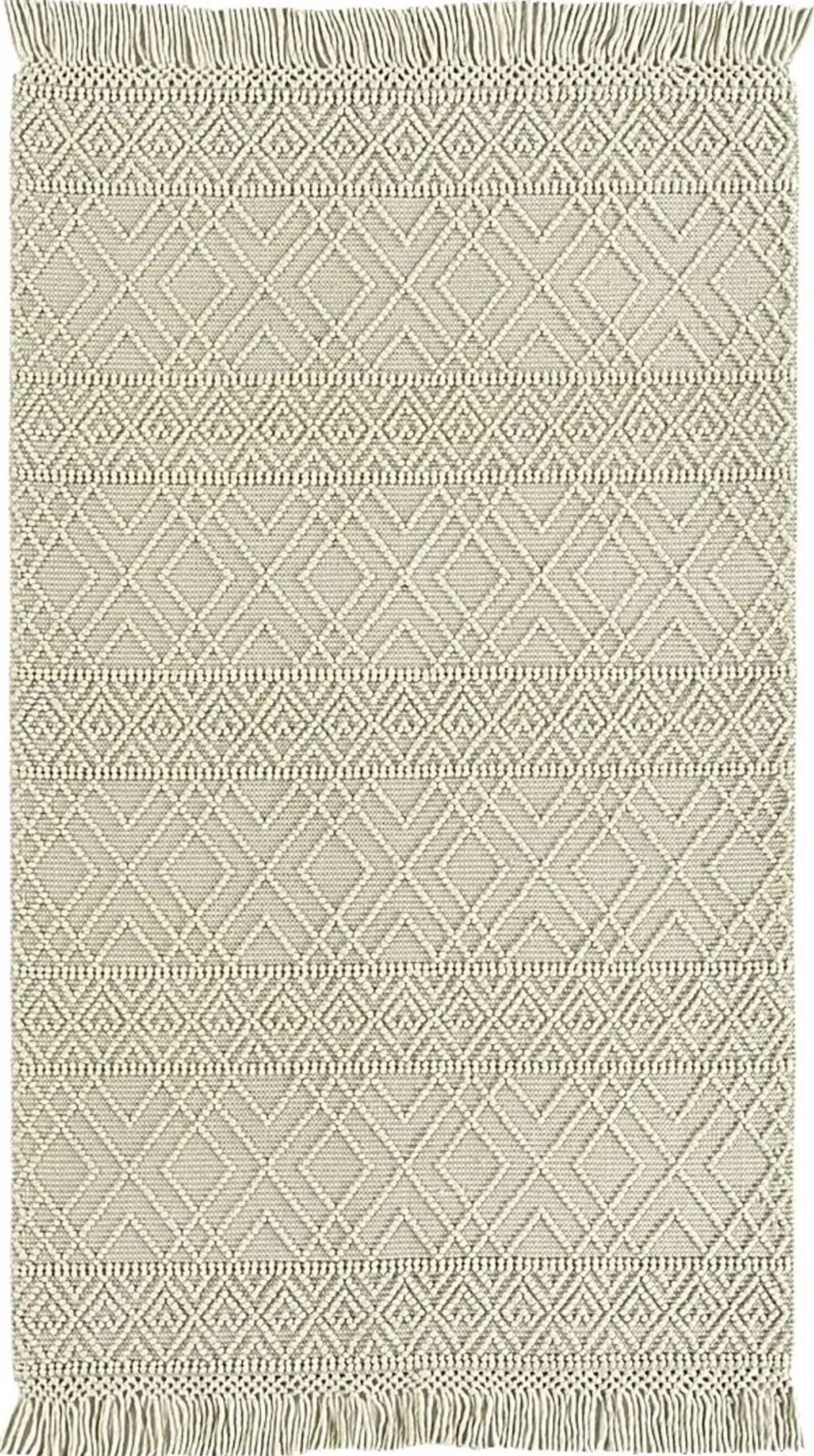 Kids Wafflecone Beige 5' x 8' Rug