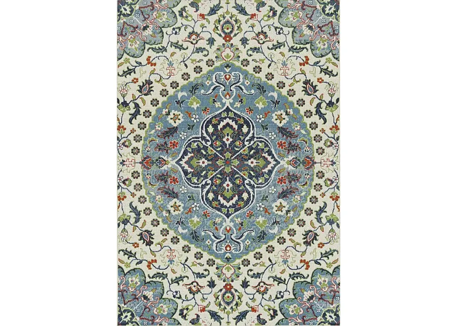 Kids Spotty Garden Beige 5' x 7'5 Rug