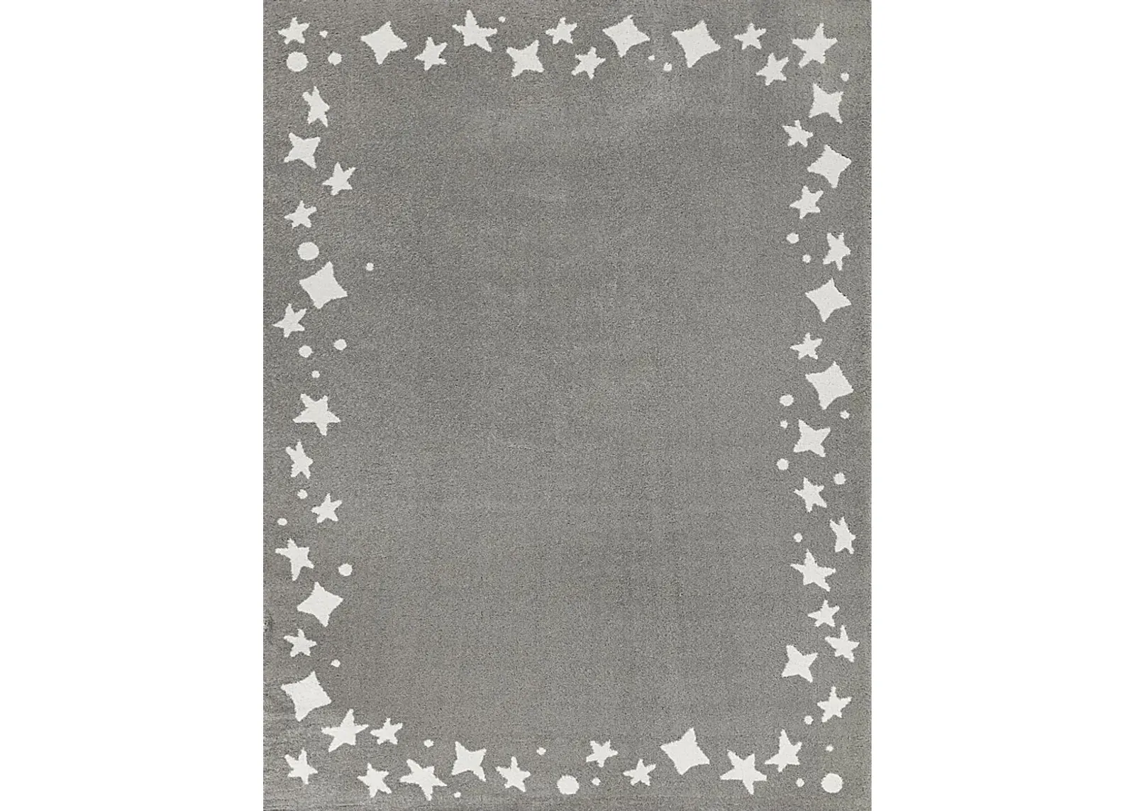 Kids Dazzle Stars Gray 5'3 x 7' Rug