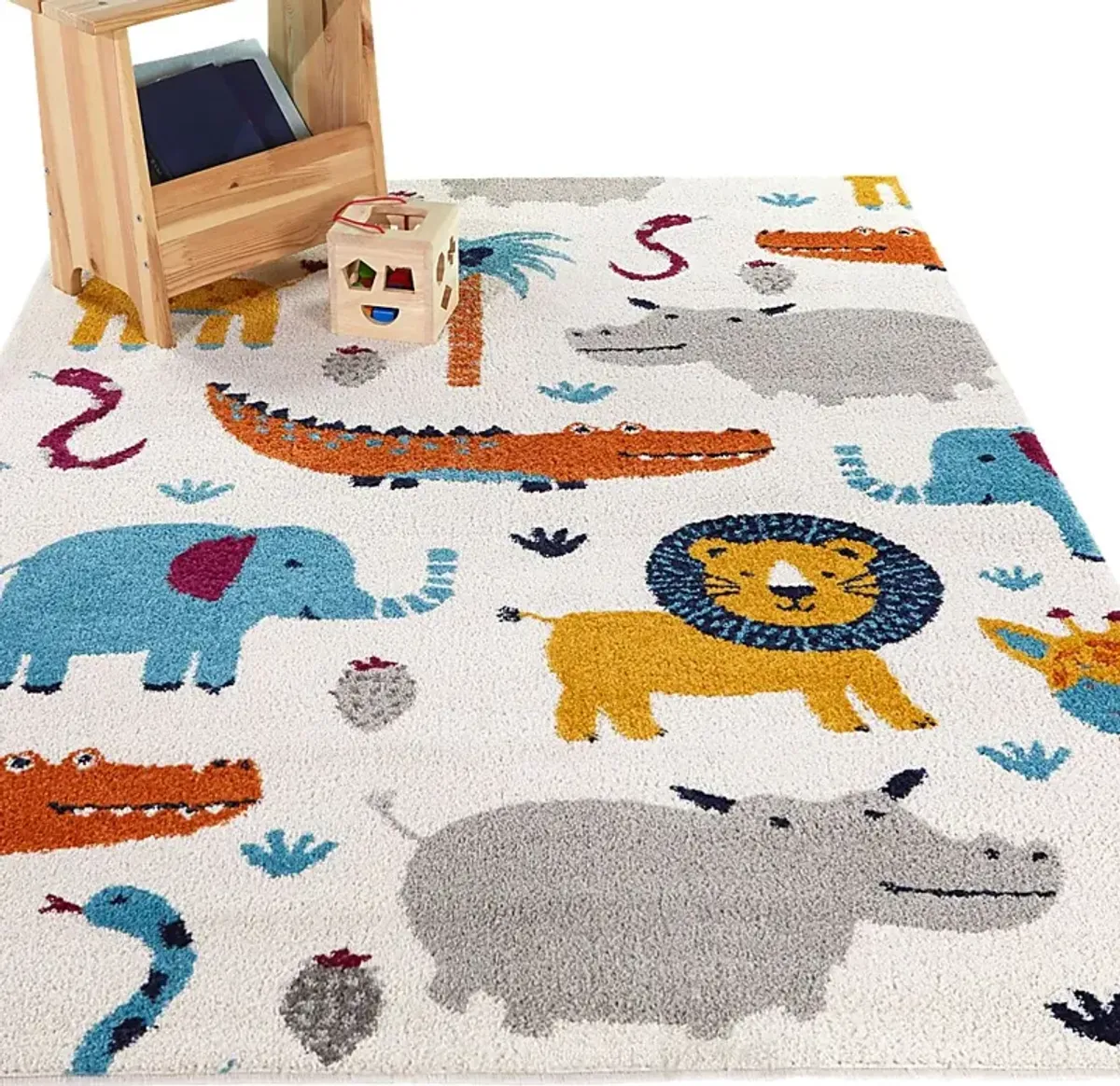 Kids Merrimont Cream 4'4 x 6' Rug