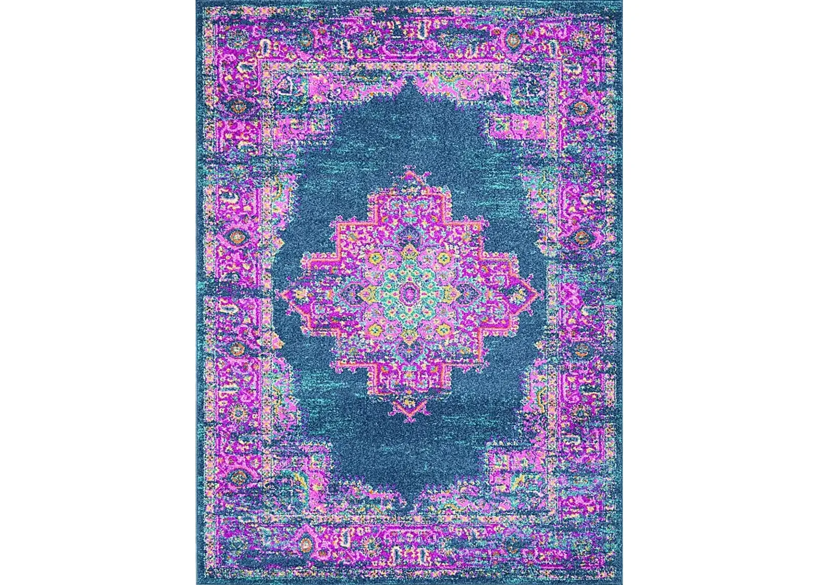 Kids Gypsy Spring Blue 3'9 x 5'9 Rug