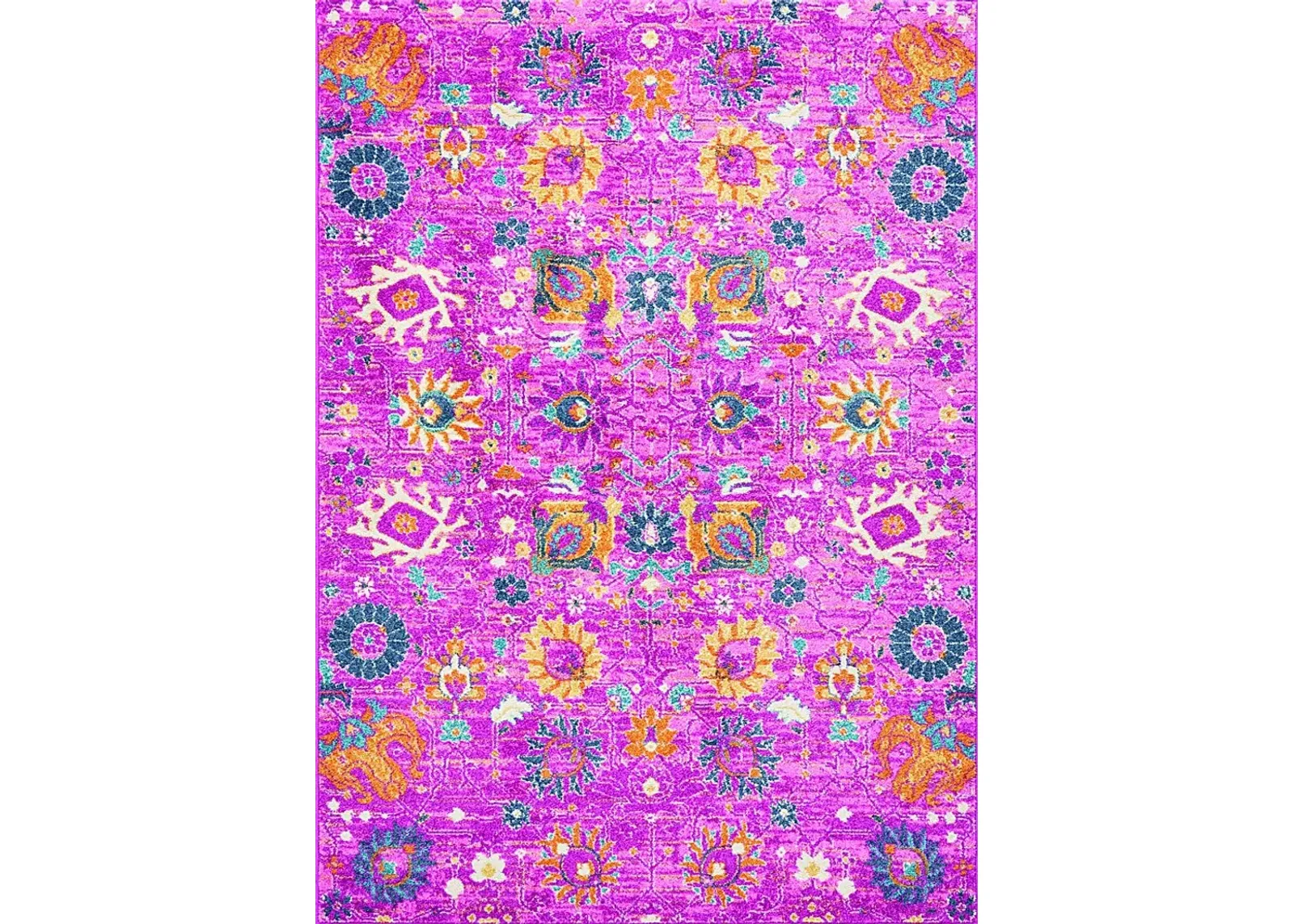 Kids Wildflower Pink 3'9 x 5'9 Rug