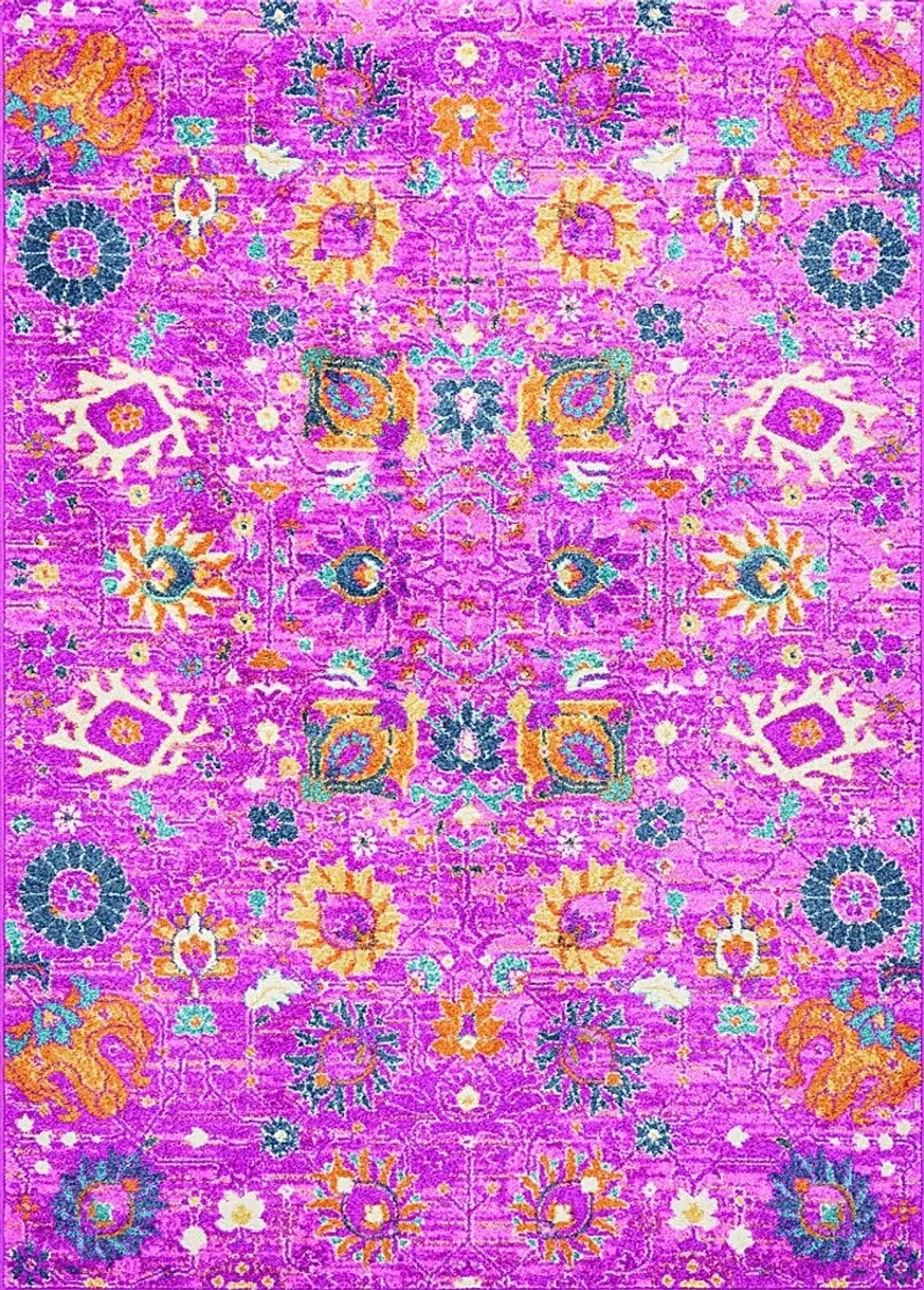 Kids Wildflower Pink 3'9 x 5'9 Rug