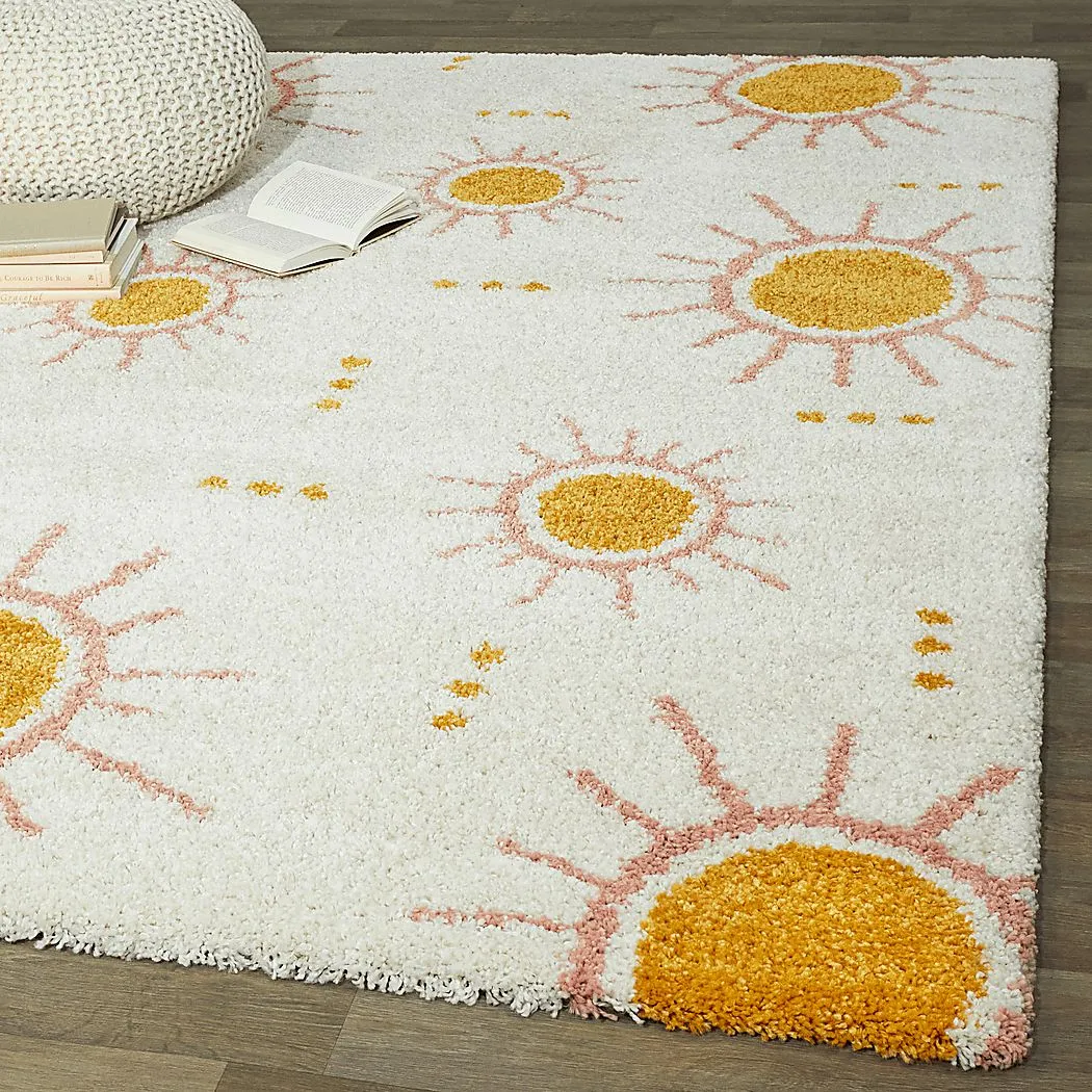 Kids Sun-Days Cream 5'3 x 7' Rug