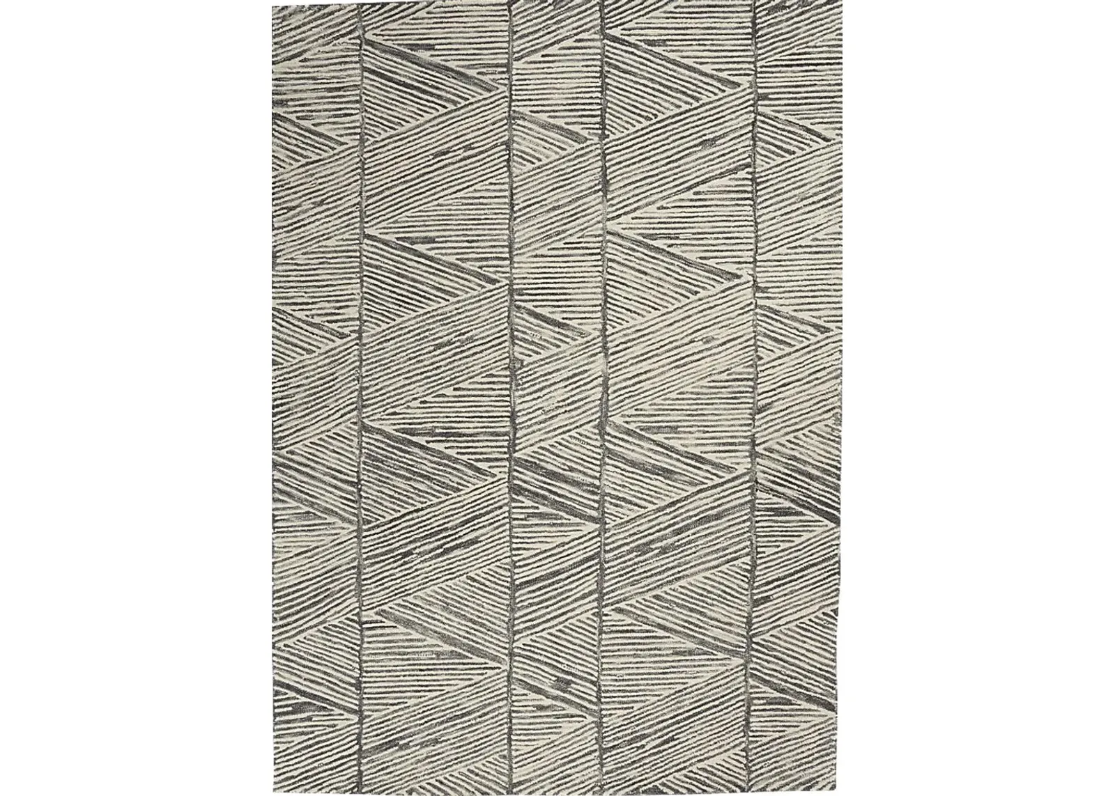 Kids Meandry Gray 5' x 7' Rug