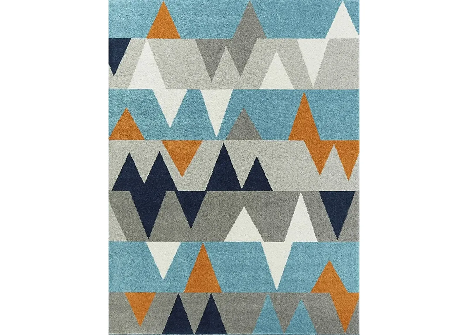 Kids Wild Angles Blue 5'3 x 7' Rug