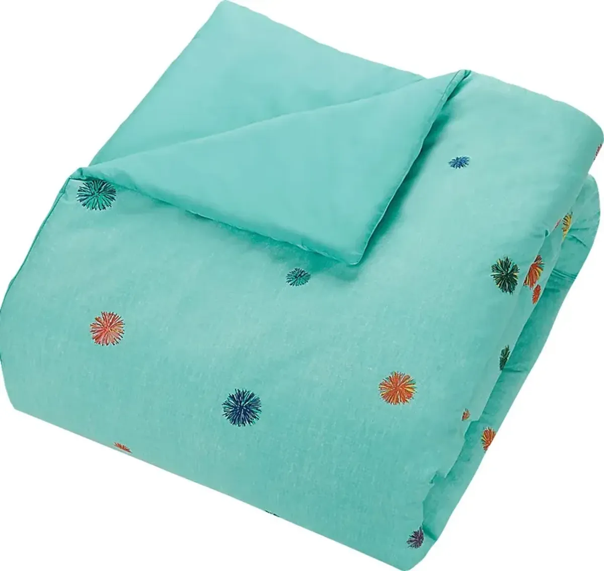 Kids Candy Cat Turquoise 5 Pc Full Comforter Set