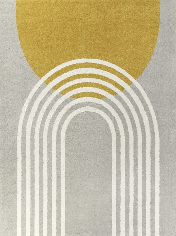 Kids Sun and Shine Light Gray 5'3 x 7' Rug