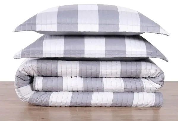 Kids Cottage Pearl Gray Full/Queen Comforter Set