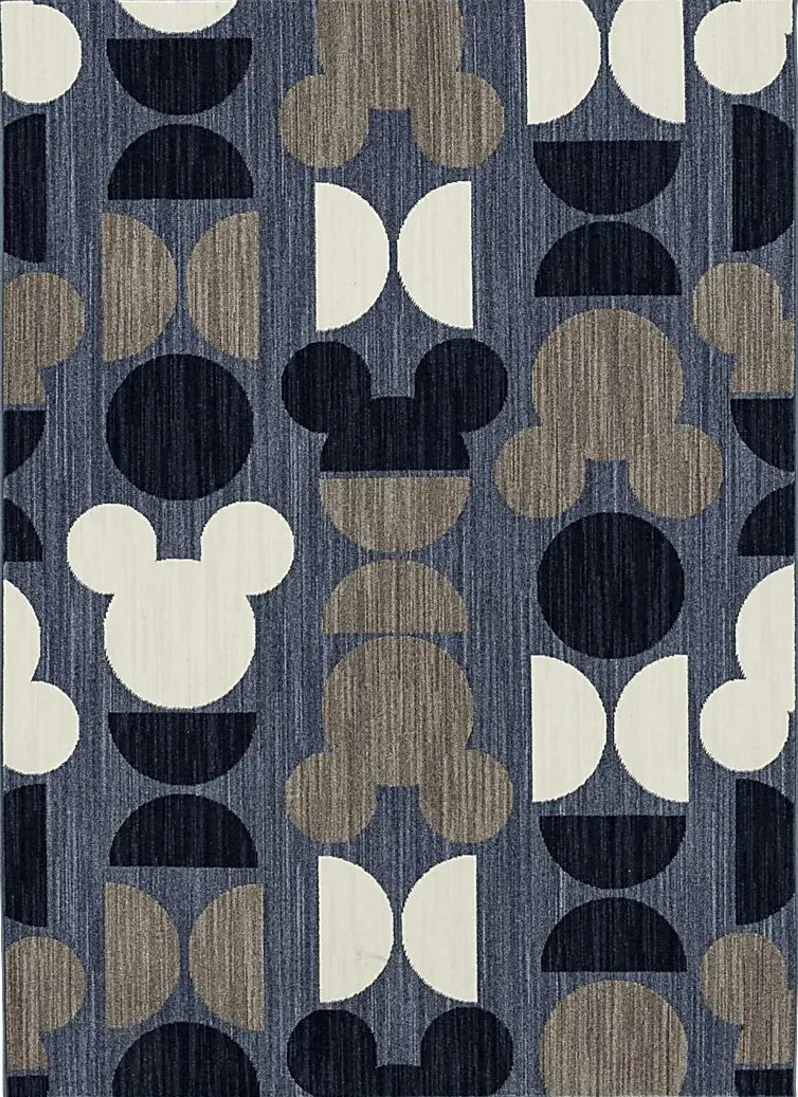 Disney's Mickey Mid-Mod Gray 5' x 7' Rug