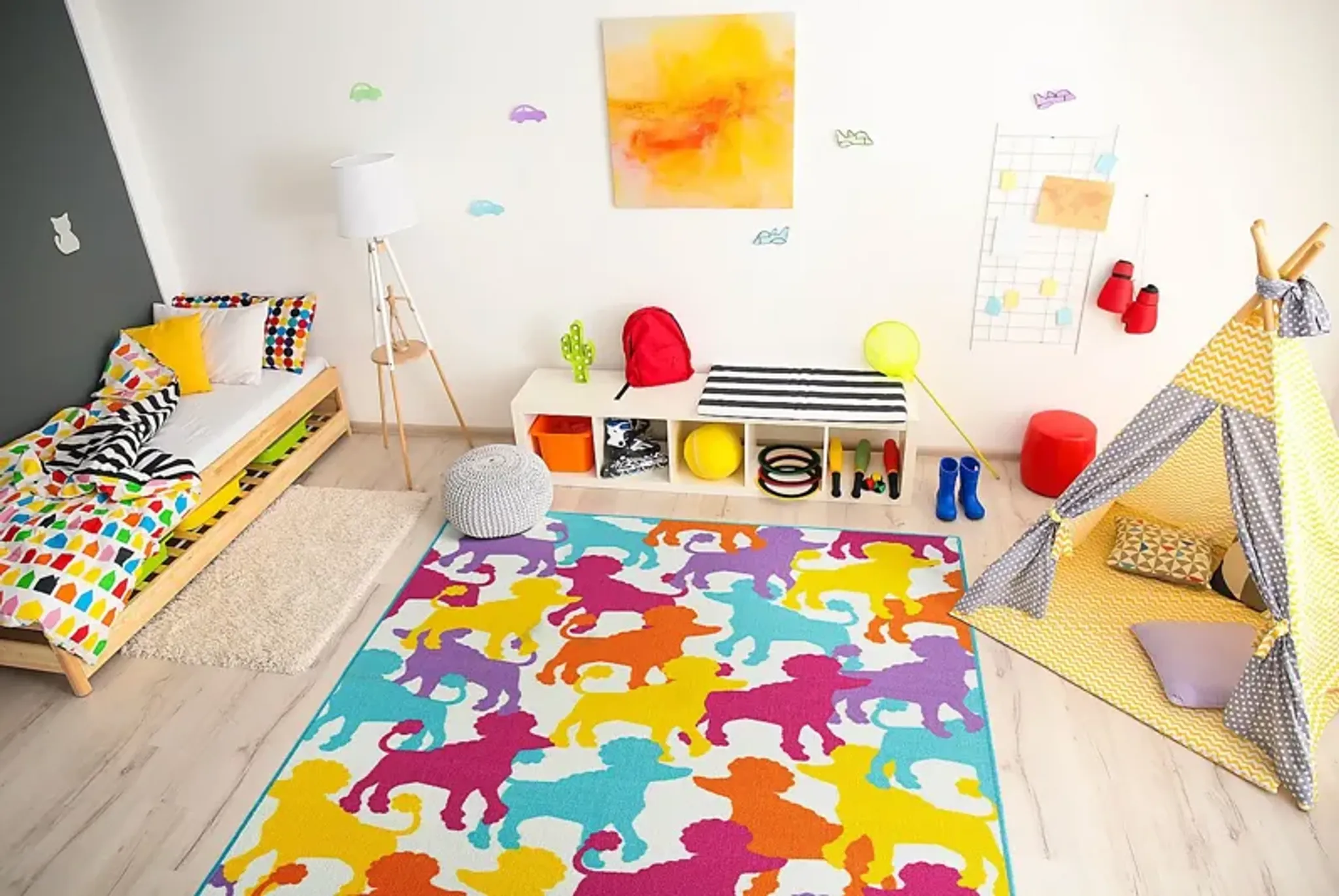 Kids Poodle Pop Multi 5 X 7 Rug Rooms To Go | Furniture.com