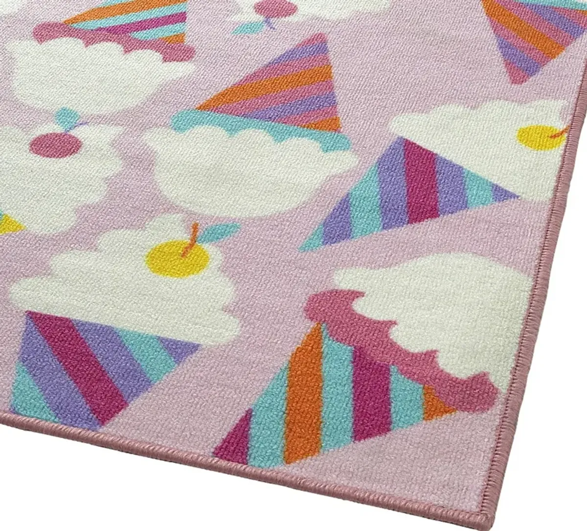 Kids Ice Cream Pop Pink 7' x 9' Rug