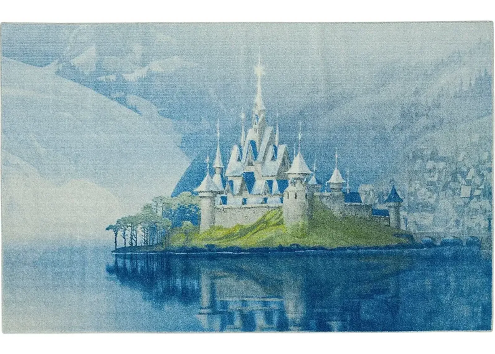 Kids Disney's Arendelle On The Lake Blue 8' x 10' Rug