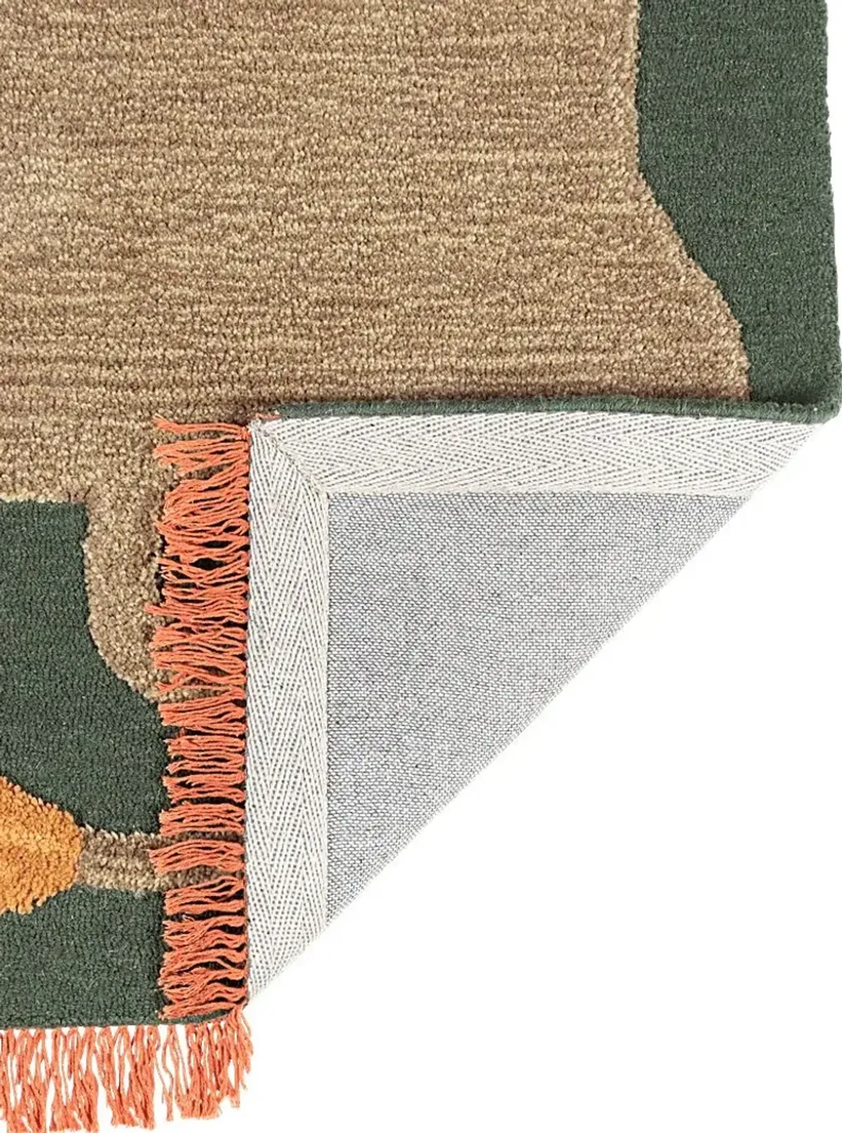 Kids Fierce Lion Green 5' x 7' Rug