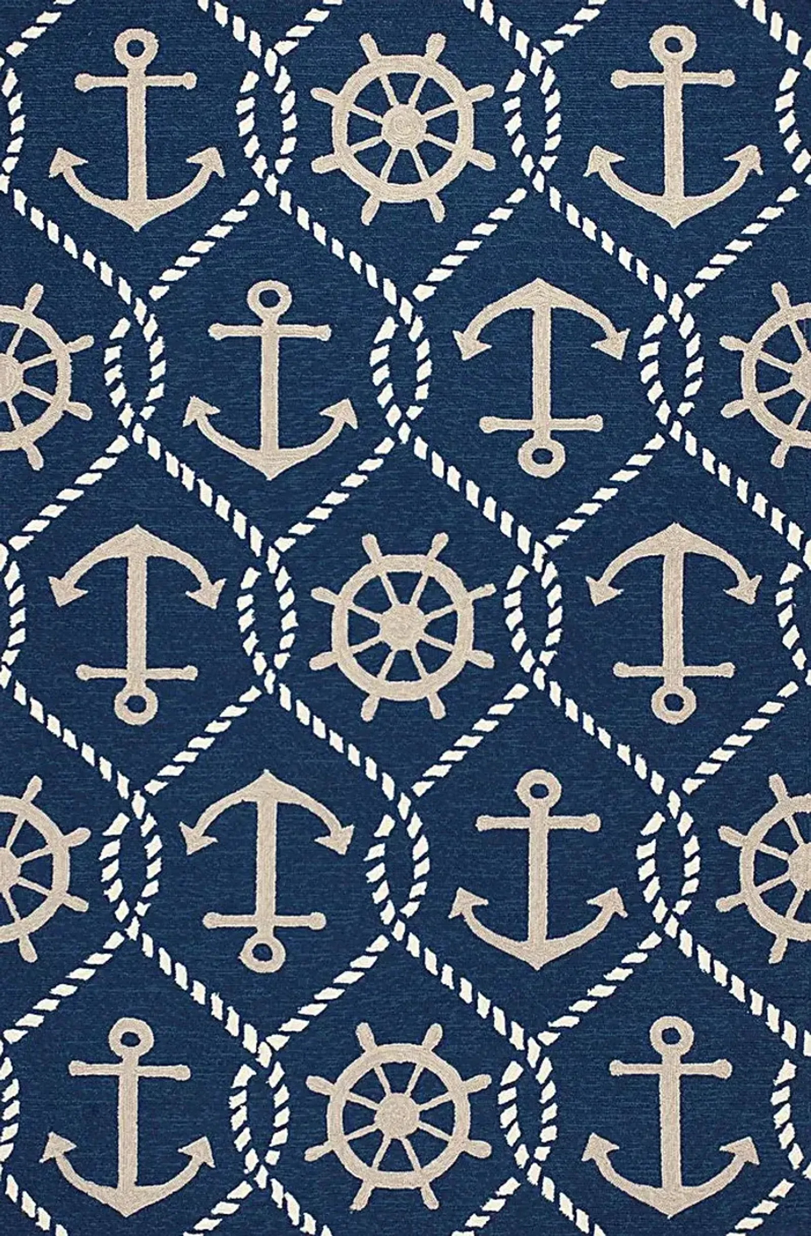 Kids Anchor Chain Navy 5 x 7'6 Rug