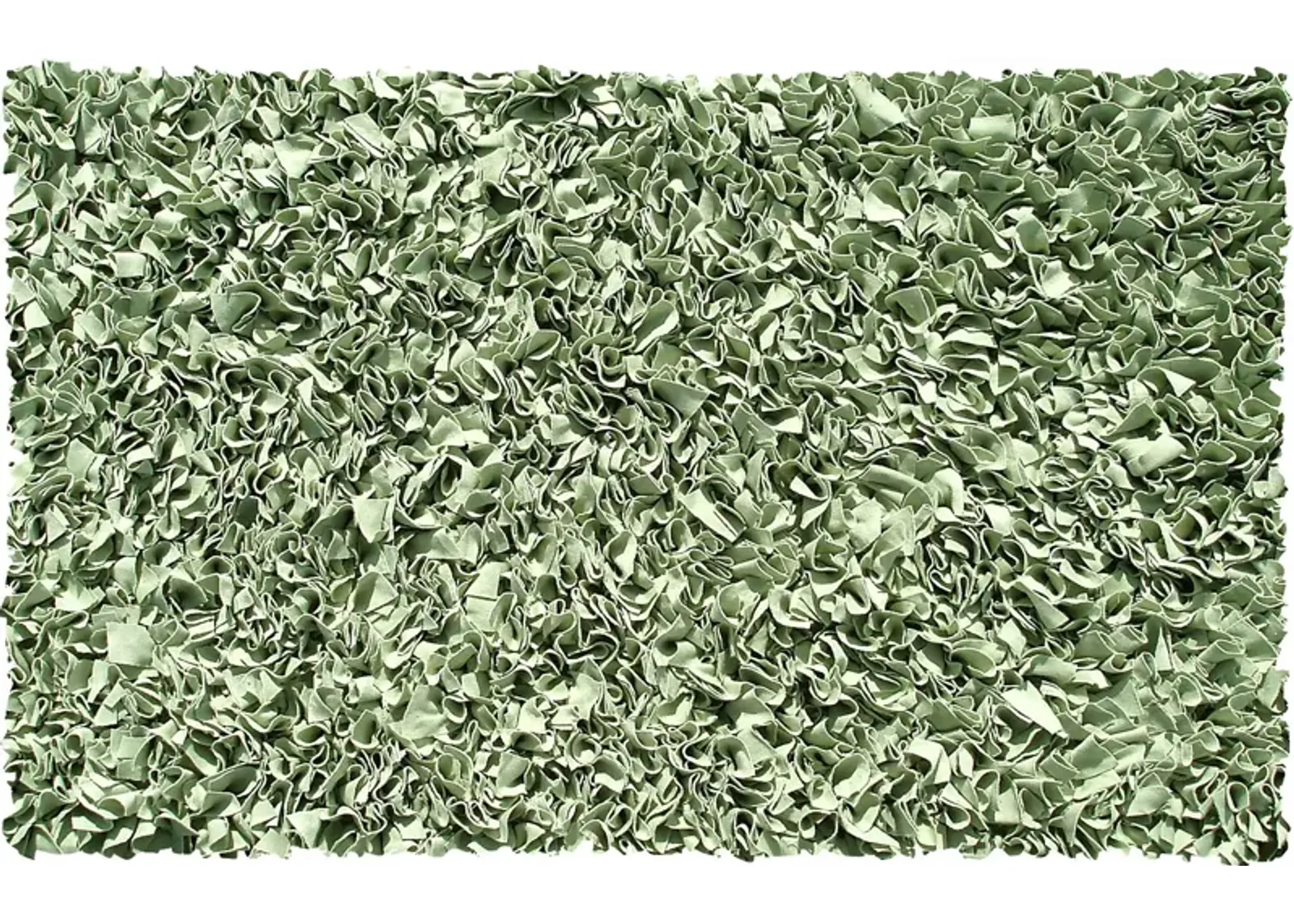 Kids Fuzzy Clouds Sage 4'7 x 7'7 Rug