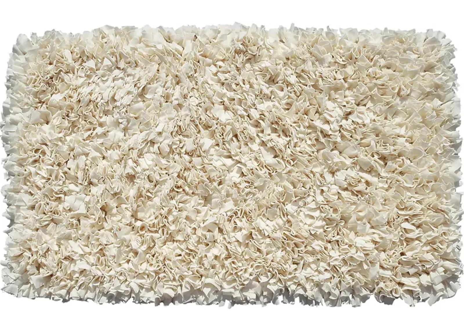 Kids Fuzzy Clouds Cream 4'7 x 7'7 Rug