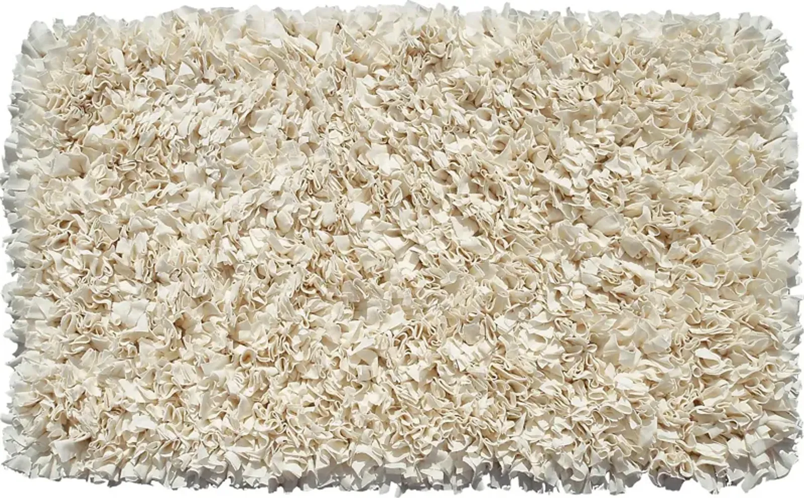 Kids Fuzzy Clouds Cream 4'7 x 7'7 Rug