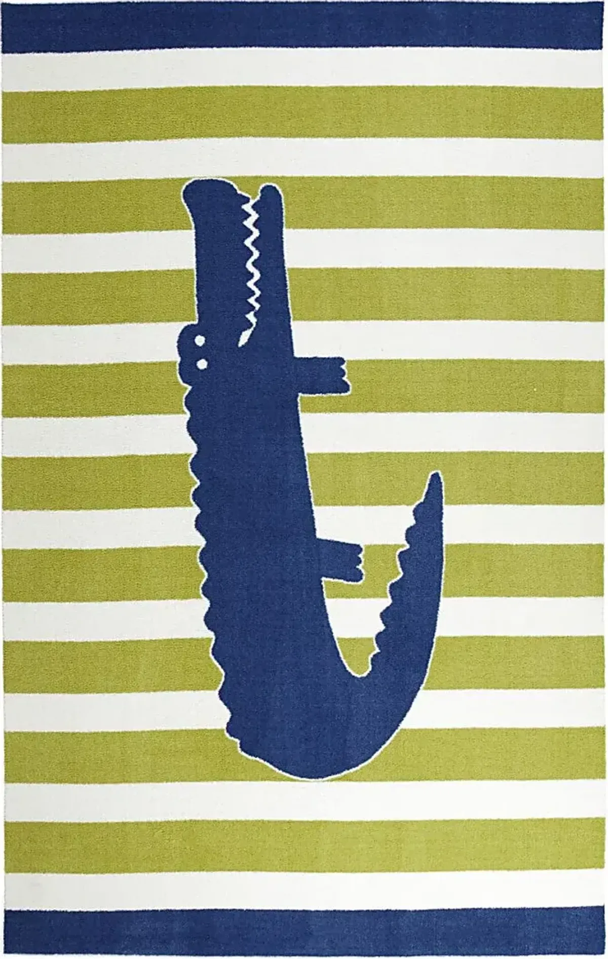 Kids Alligator Way Navy 5' x 8' Rug