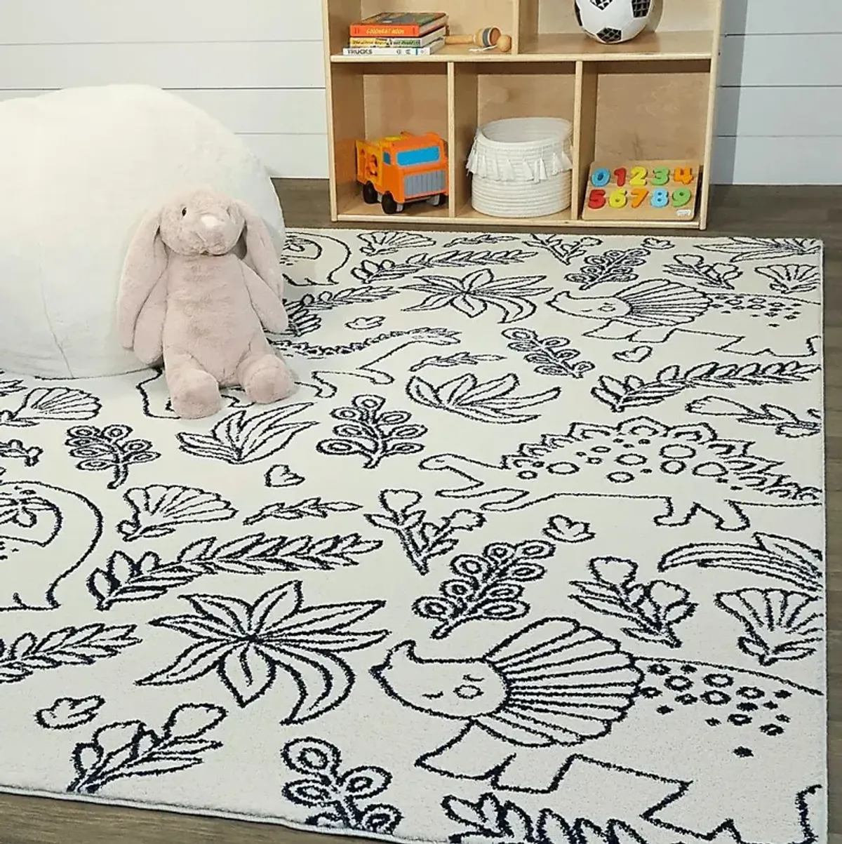 Kids Walsbrook Cream 5'3 x 7' Rug