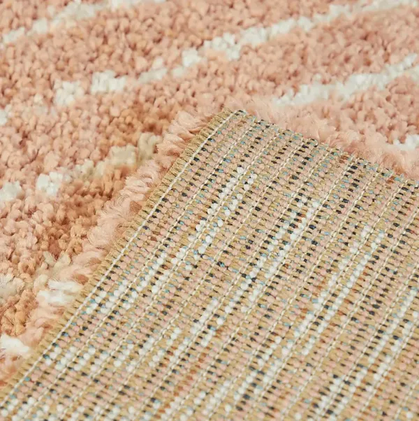 Kids Pink Rainbow Pink 7'10 x 10' Rug