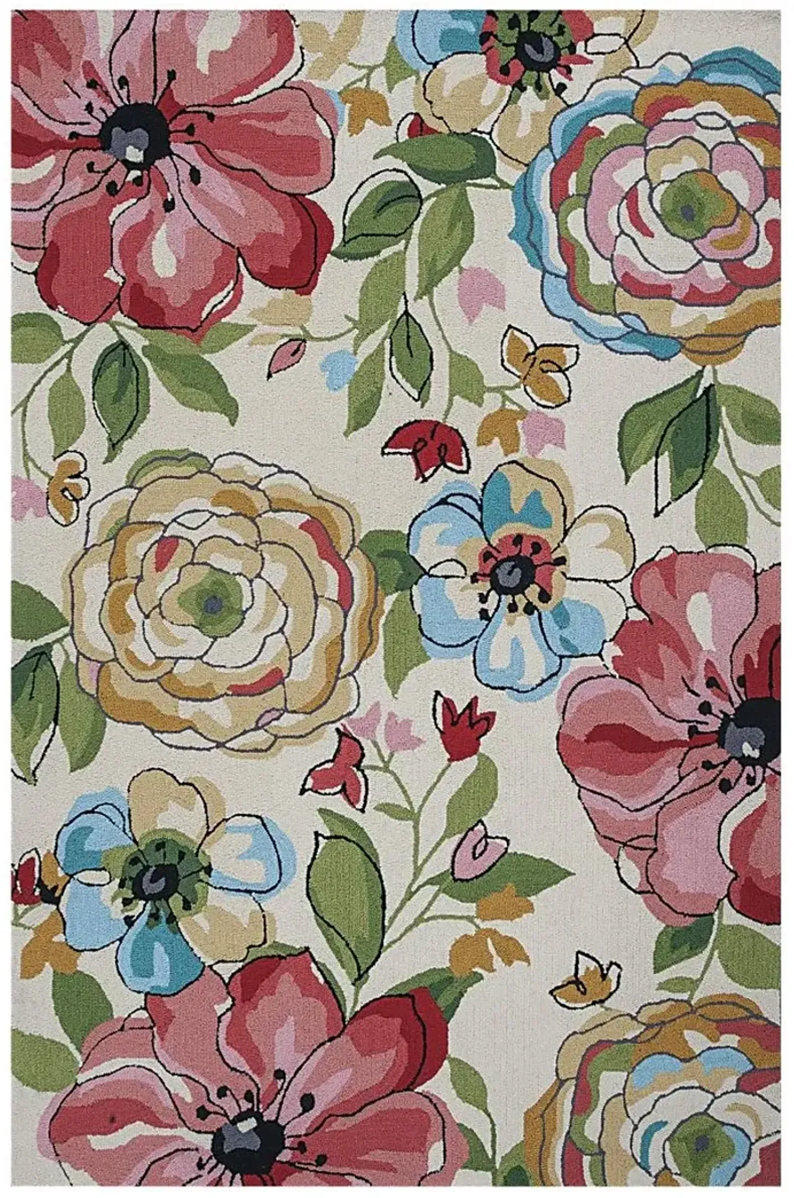 Kids Blooming Blast Multi 5' x 7'6 Rug