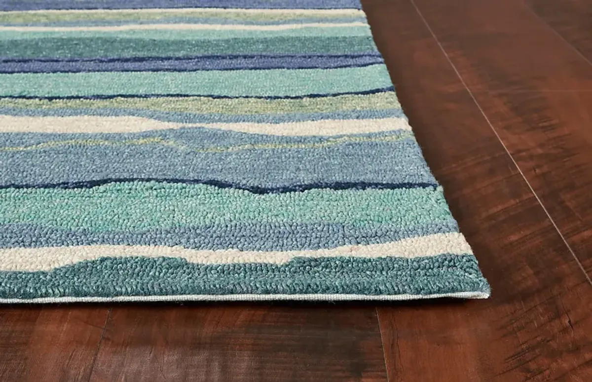 Kids Jaelynne Turquoise 5' x 7'6 Rug