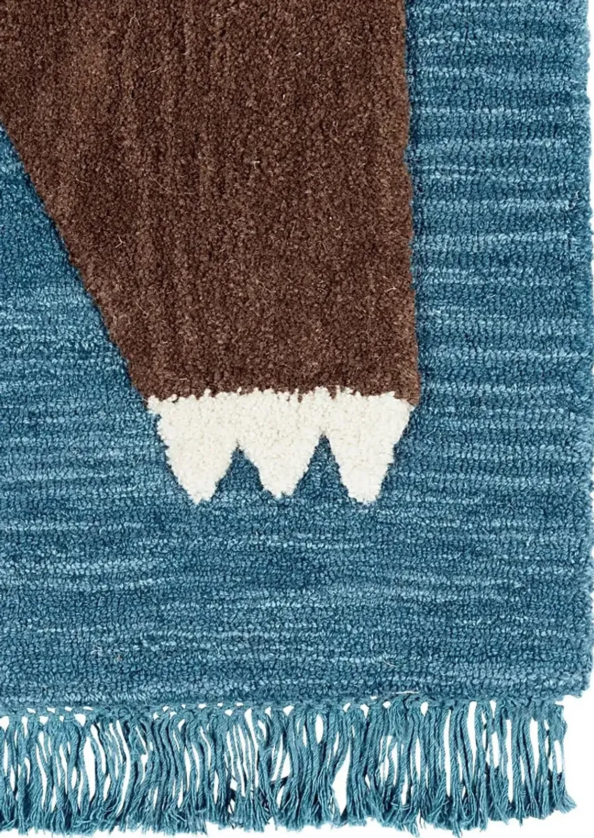 Kids Winter Bear Navy 5' x 7' Rug