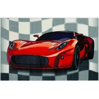 Kids Speed Controller Red 5 x 8 Rug