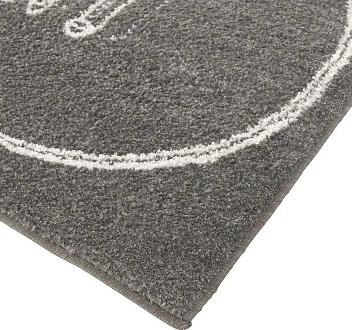 Kids Vesclub Gray 5'3 x 7' Rug