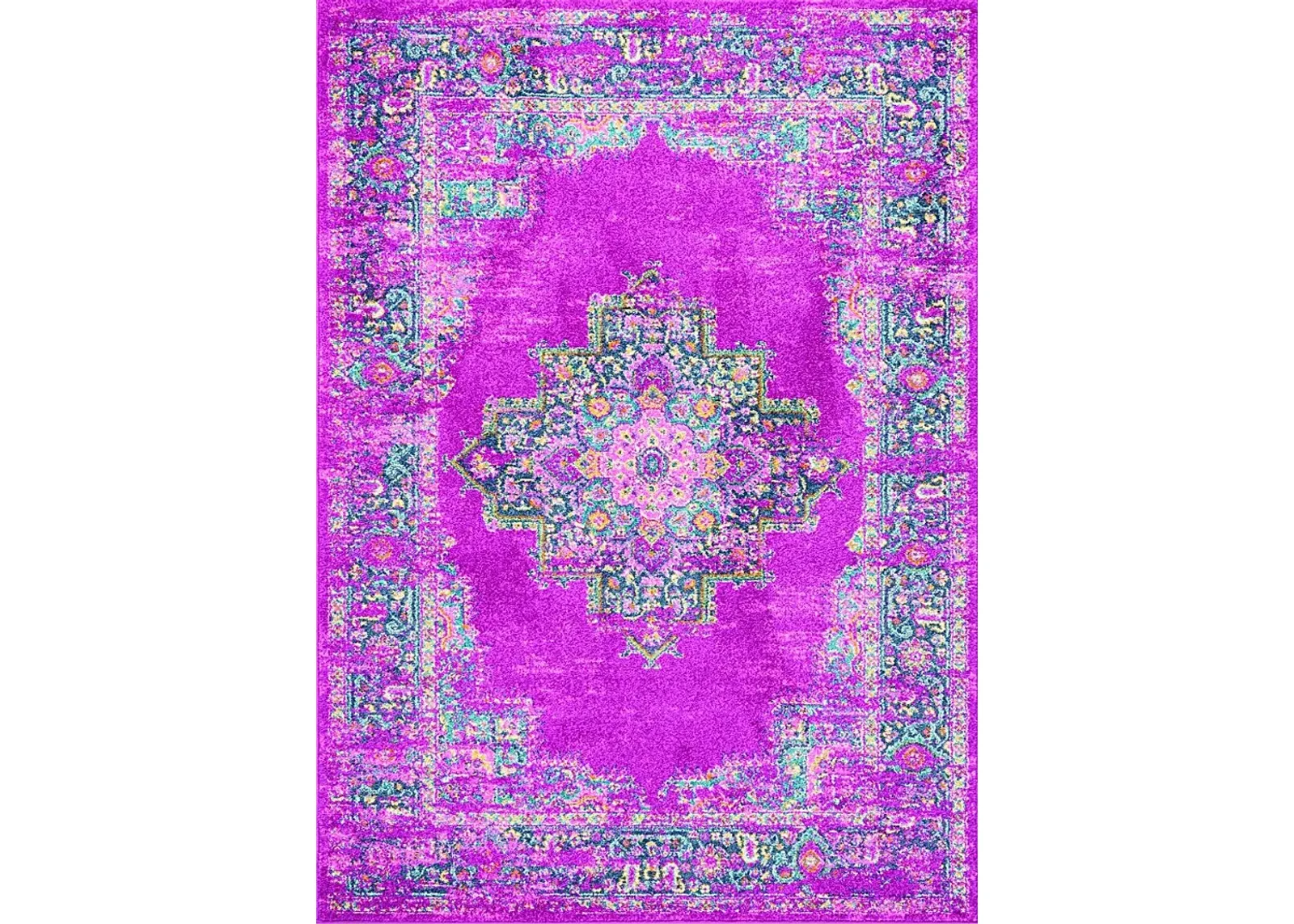 Kids Gypsy Spring Pink 5'3 x 7'3 Rug